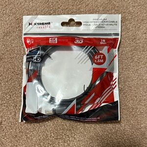 Black Premium High Speed HDMI Cable - 6ft